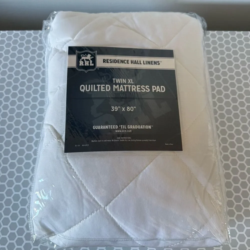Twin XL Quilted Mattress Pad - White